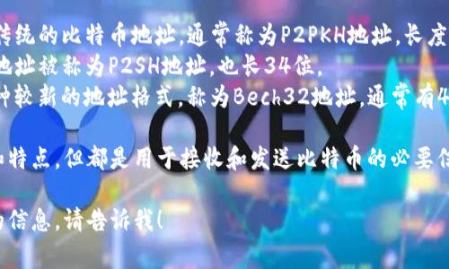 比特币钱包地址的长度通常是由字母和数字组成，通常长度在26到35位之间，且以数字1、3或bc1开头。具体而言： 

1. **以数字1开头的地址**：这是传统的比特币地址，通常称为P2PKH地址，长度为34位。
2. **以数字3开头的地址**：这种地址被称为P2SH地址，也长34位。
3. **以bc1开头的地址**：这是一种较新的地址格式，称为Bech32地址，通常有42个字符长。

不同格式的地址具有不同的功能和特点，但都是用于接收和发送比特币的必要信息标识。

如果您有其他问题或需要进一步的信息，请告诉我！